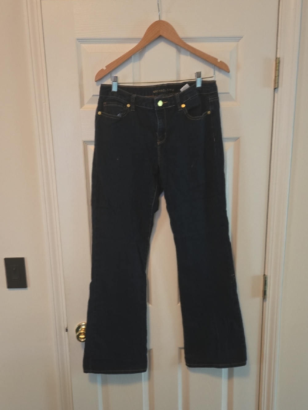 Michael Kors Dark Blue Flare Jeans - Wide Leg